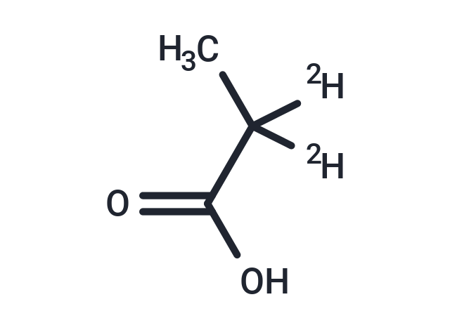 Propionic-2,2-d2 acid Chemical Structure