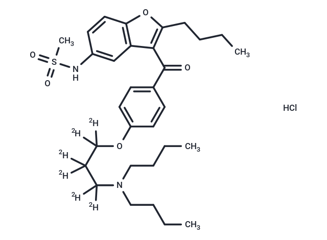 Dronedarone-d6 HCl Chemical Structure
