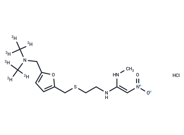 Ranitidine-d6 HCl Chemical Structure