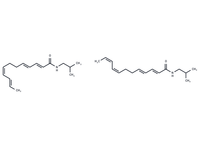 Dodeca-2E,4E,8Z,10Z/E-N-tetraenoic acid isobutylamide Chemical Structure