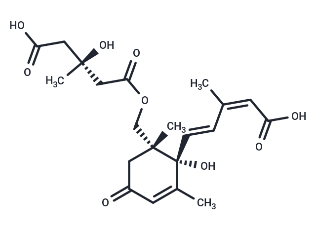 8'-O-(3-hydroxy-3-methylglutaryl)-8'-hydroxyabscisic acid Chemical Structure