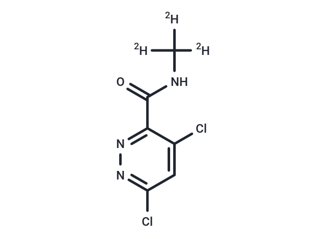 4,6-Dichloro-N-(methyl-d3)-3-pyridazinecarboxamide Chemical Structure