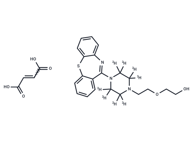 Quetiapine-d8 Fumarate Chemical Structure