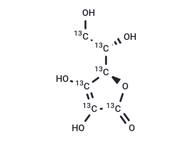 TargetMol Chemical Structure Ascorbic acid-13C6