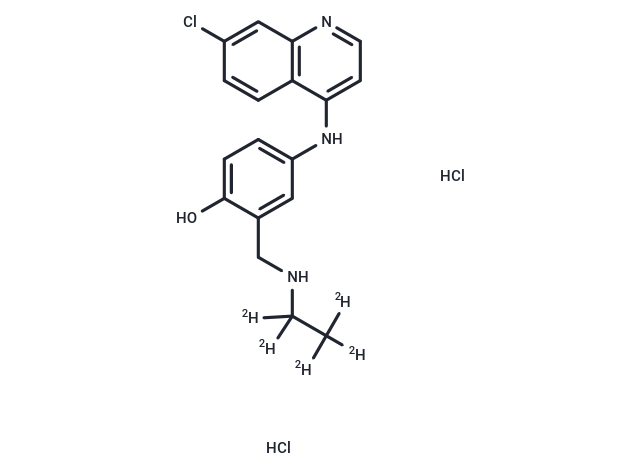 N-Desethyl Amodiaquine-d5 DiHCl Chemical Structure