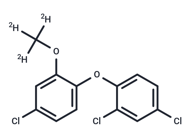 Triclosan methyl-d3 (methoxy-d3) Chemical Structure