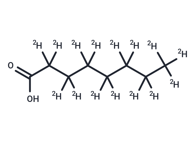 Octanoic Acid-d15 Chemical Structure