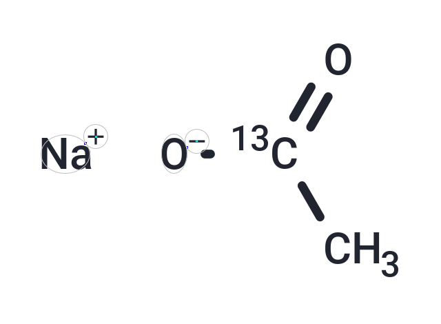 Sodium Acetate-1-13C Chemical Structure