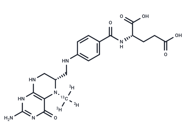 Levomefolic Acid-13C-d3 Chemical Structure