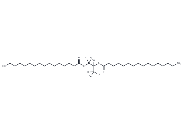 rac 1,2-Bis-palmitoyl-3-chloropropanediol-d5 Chemical Structure