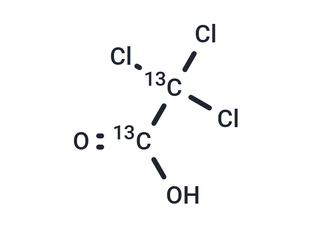 2,2,2-Trichloro-acetic Acid-13C2 Chemical Structure