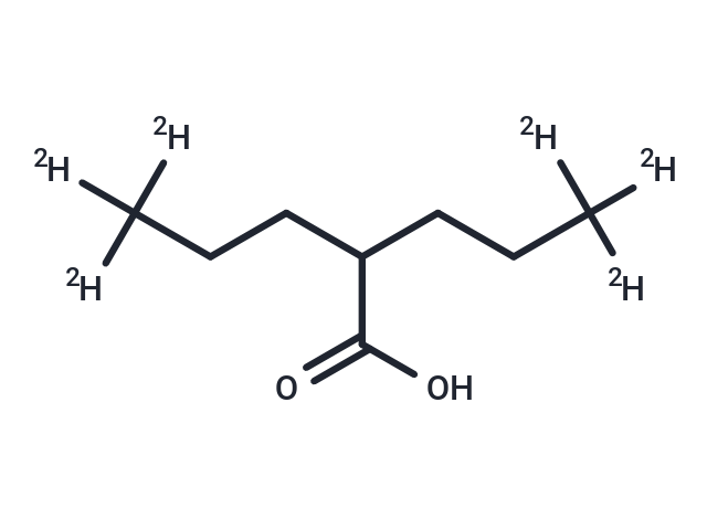 2-(Propyl-3,3,3-d3)pentanoic-5,5,5-d3 Acid Chemical Structure