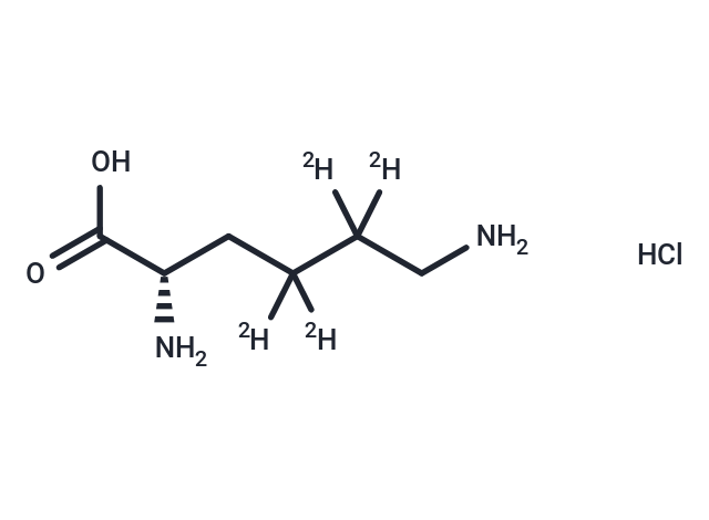 L-Lysine-4,4,5,5-d4 Hydrochloride Chemical Structure