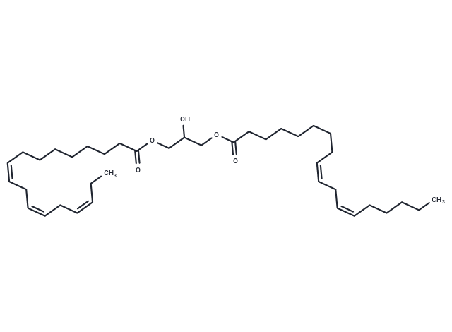 1-Linoleoyl-3-α-Linolenoyl-rac-glycerol Chemical Structure