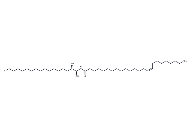 C24:1 dihydro 1-Deoxyceramide (m18:0/24:1) Chemical Structure