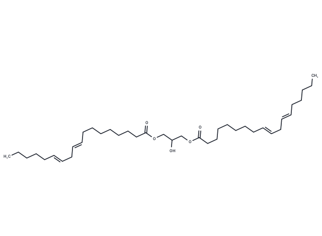 1,3-Dilinoelaidoyl Glycerol Chemical Structure
