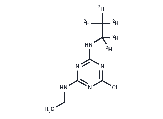 Simazine-d5 Chemical Structure