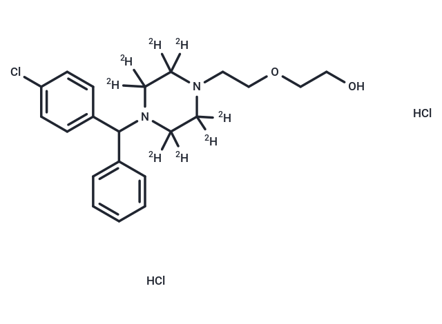 Hydroxyzine-d8 DiHCl Chemical Structure