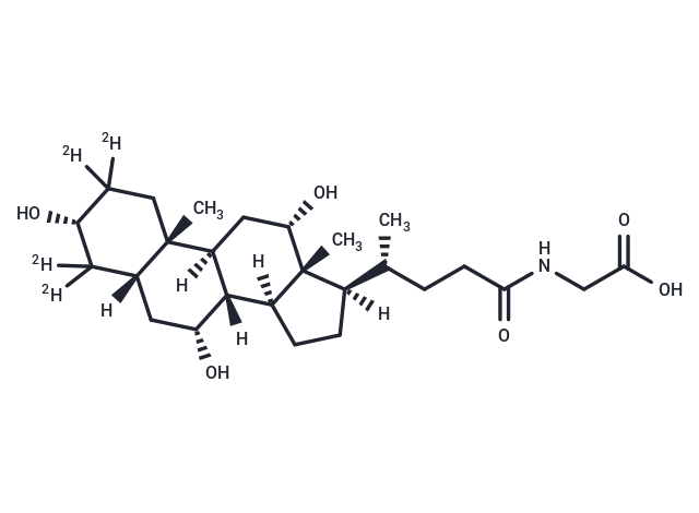 Glycocholic acid-d4 Chemical Structure