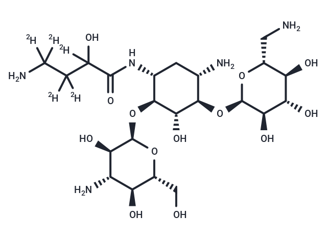 Amikacin-d5 Chemical Structure