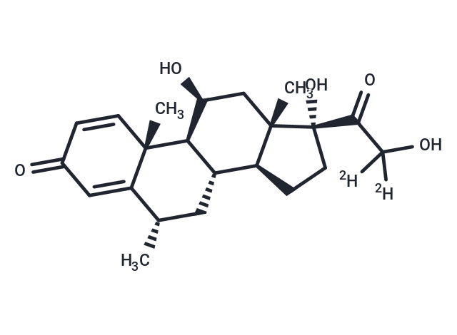 Methylprednisolone-d2 Chemical Structure