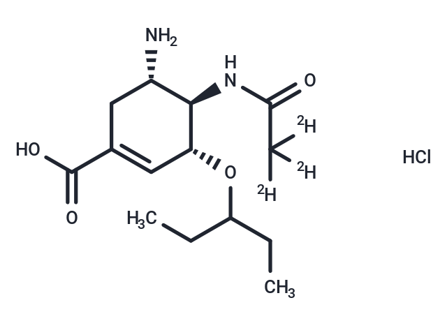 Oseltamivir EP Impurity C-d3 HCl Chemical Structure