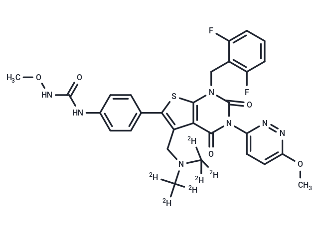 Relugolix-d6 Chemical Structure