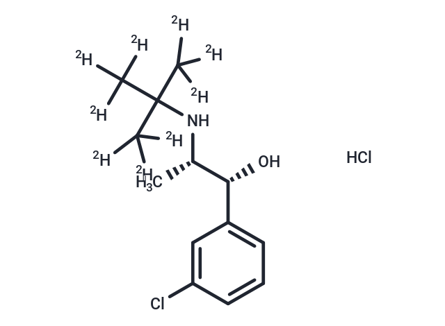 erythro-Hydro Bupropion-d9 HCl（enantiomer） Chemical Structure
