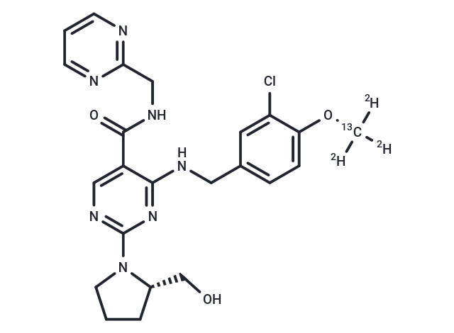 Avanafil-13C-d3 Chemical Structure