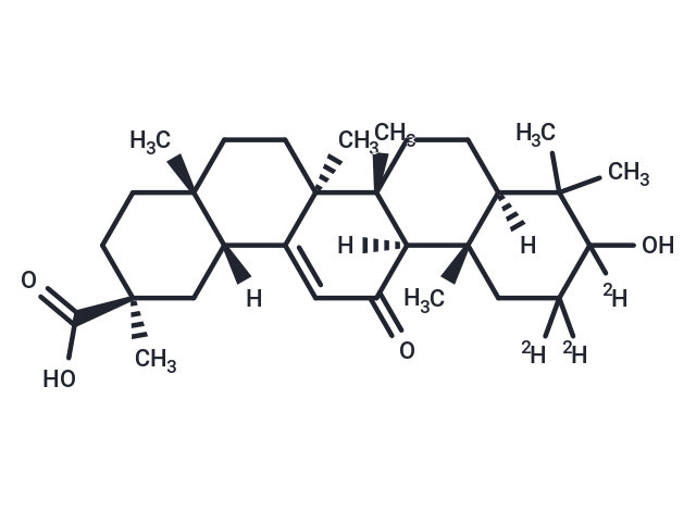 Glycyrrhetinic acid-d3 Chemical Structure
