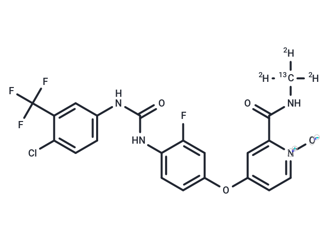Regorafenib-13C-d3 N-Oxide Chemical Structure