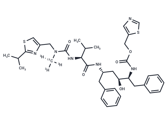 Ritonavir-13C-d3 Chemical Structure