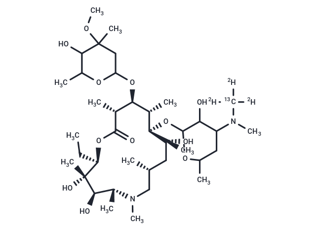 Azithromycin-13C-d3 Chemical Structure