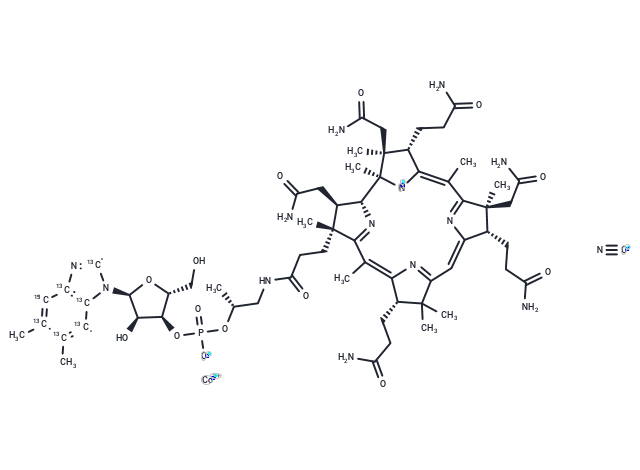 Vitamin B12-13C7 Chemical Structure