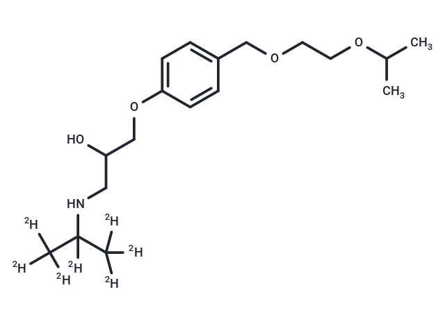 Bisoprolol-d7 hemifumarate Chemical Structure