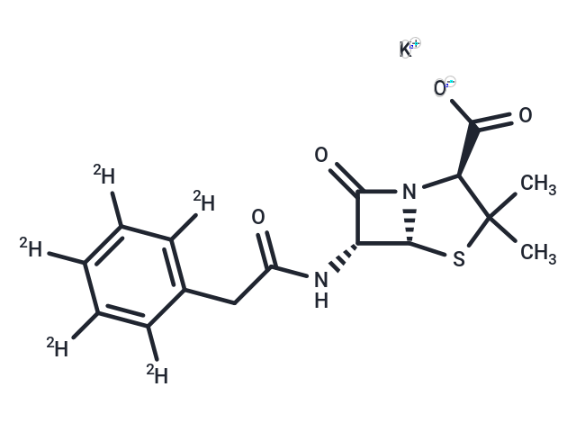 Penicillin G-d5 potassium salt Chemical Structure