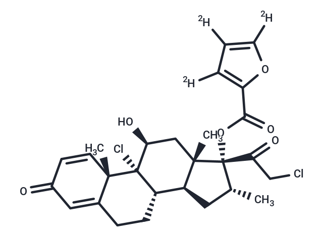 Mometasone furoate-d3 Chemical Structure