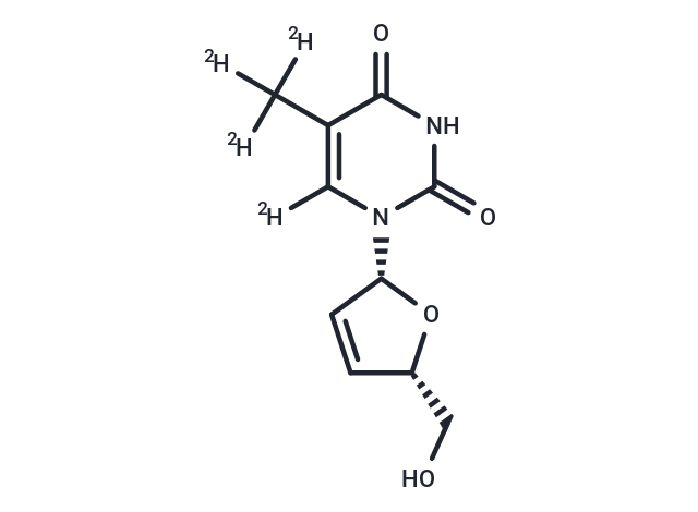 Stavudine-α,α,α,6-d4 Chemical Structure