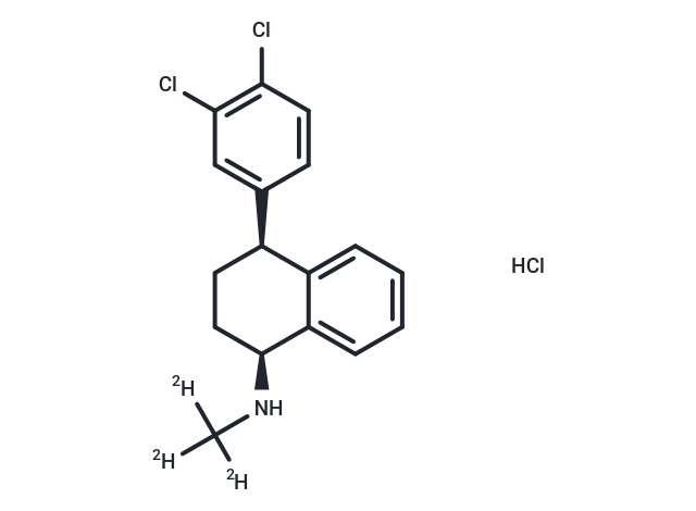 Sertraline-d3 Hydrochloride Chemical Structure