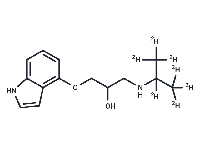 Pindolol-d7 Chemical Structure