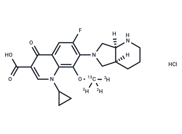 Moxifloxacin-13C-d3 Chemical Structure