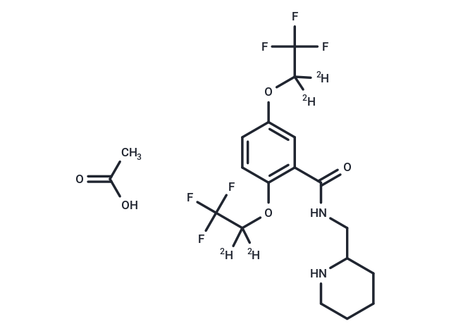 Flecainide-d4 Acetate Chemical Structure