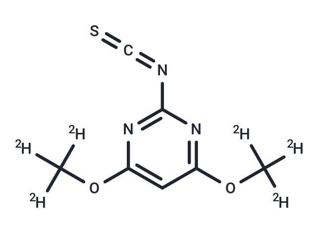 4,6-Dimethoxy-2-isothiocyanatopyrimidine-d6 Chemical Structure