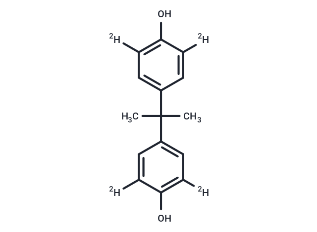 BISPHENOL-A-3,3',5,5'-d4 Chemical Structure