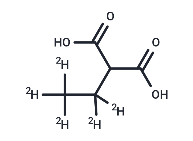 Ethyl-d5-malonic Acid Chemical Structure