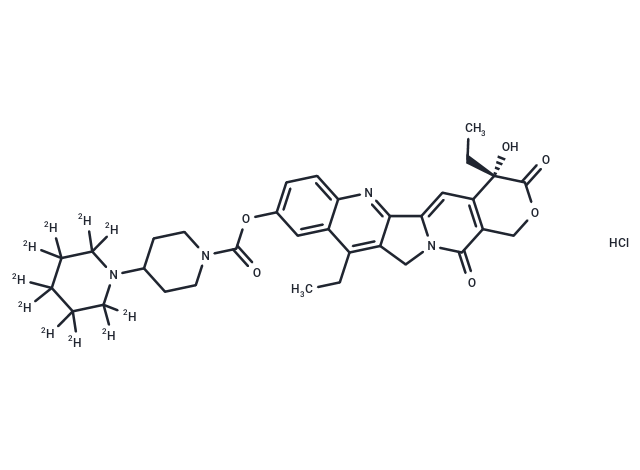 Irinotecan-d10 Hydrochloride Chemical Structure