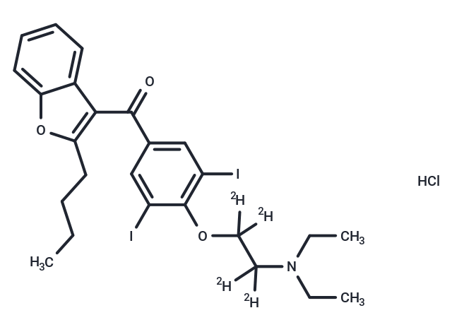 Amiodarone-d4 HCl Chemical Structure