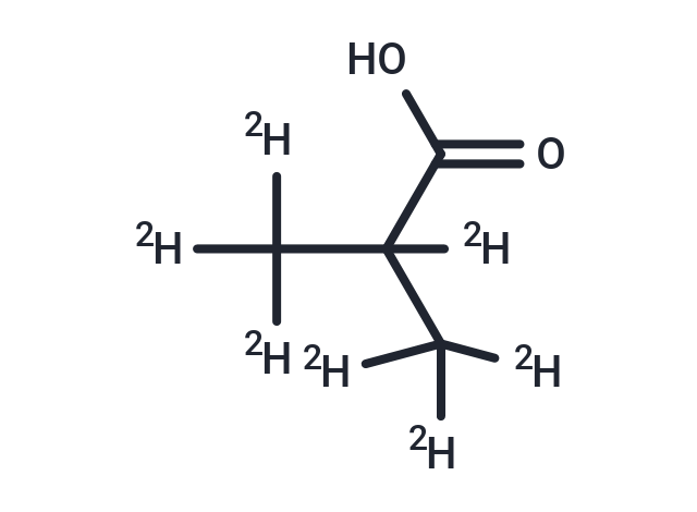 2-Methylpropionic-d7 acid Chemical Structure