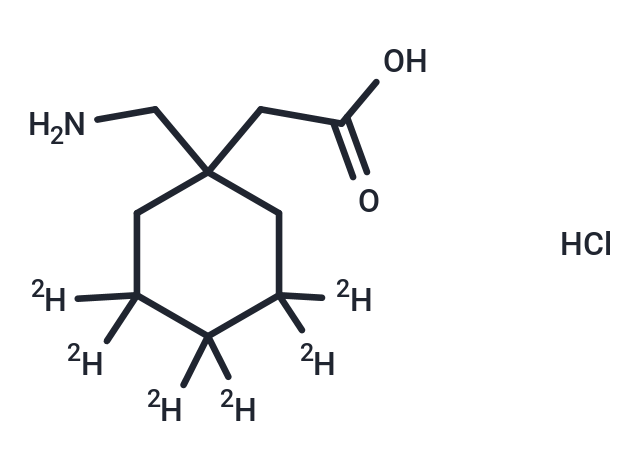 Gabapentin-d6 Hydrochloride Chemical Structure