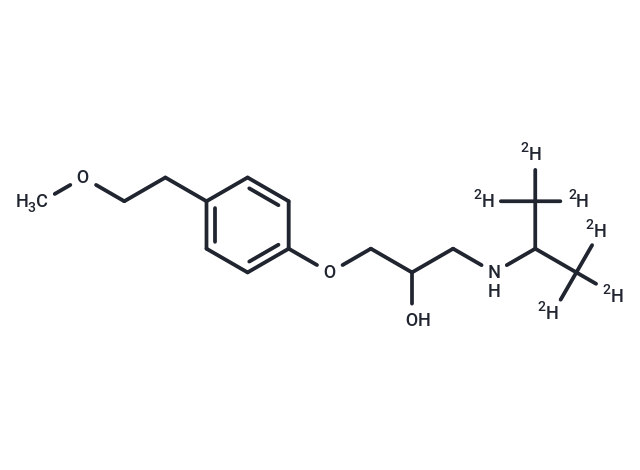Metoprolol-d6 Chemical Structure